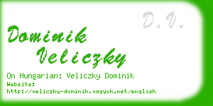 dominik veliczky business card